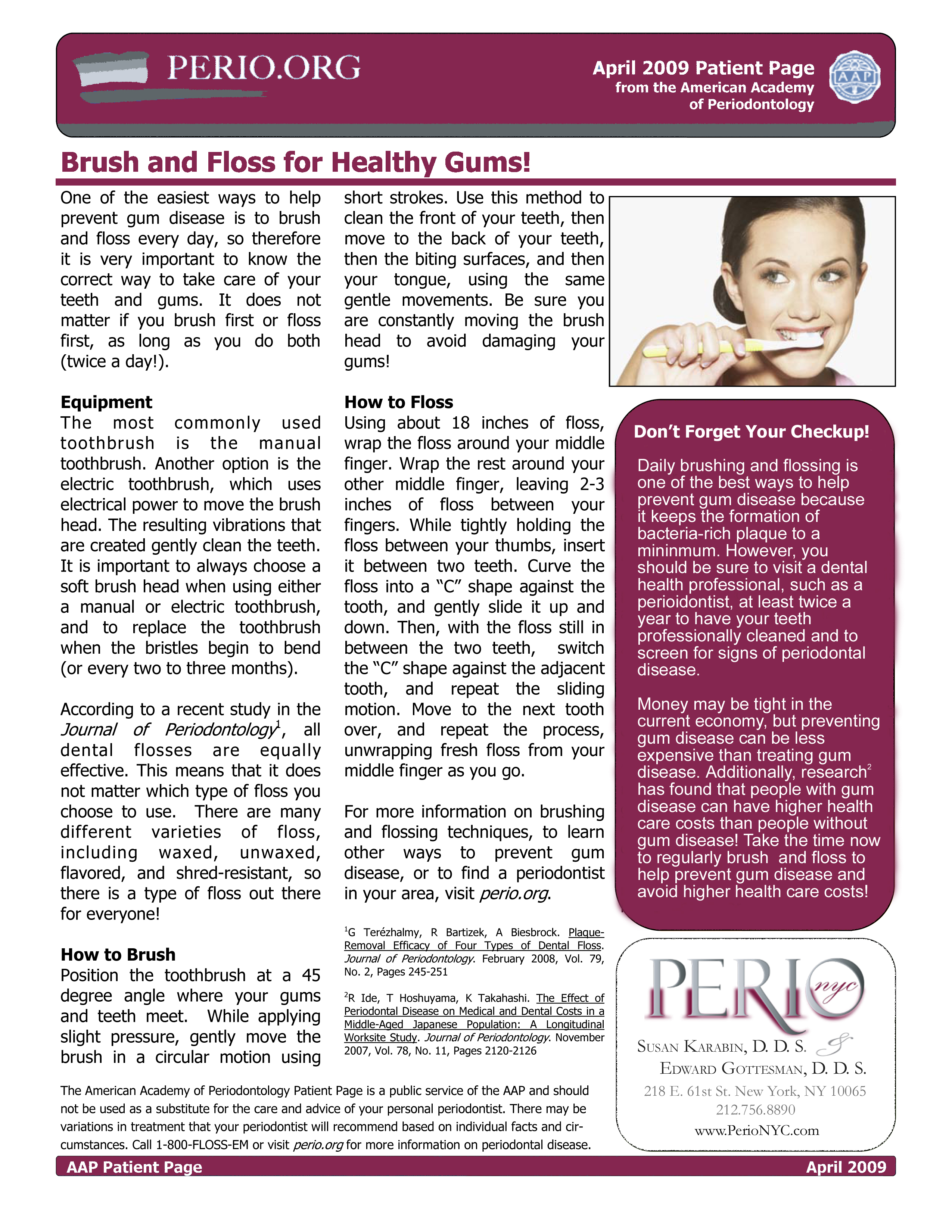 Brush and Floss for healthy gums